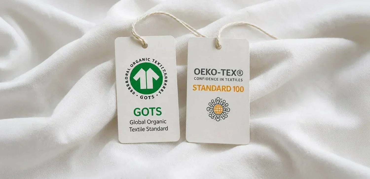 oeko tex vs GOTS hang tags