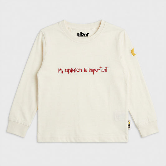 Camiseta manga larga antique white