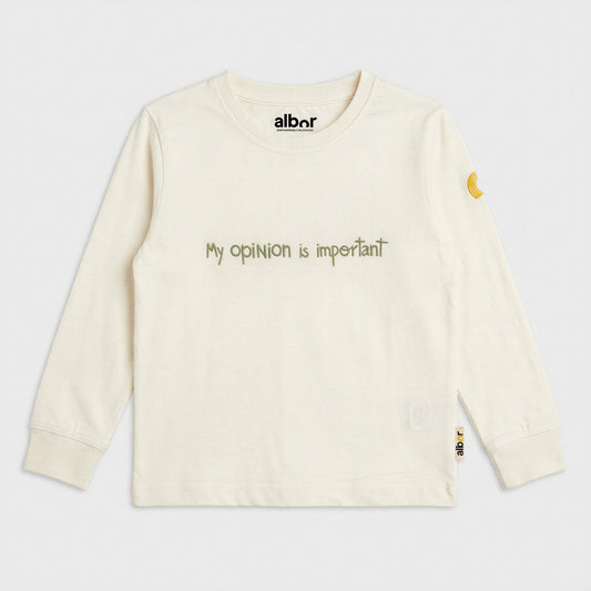 Camiseta manga larga antique white